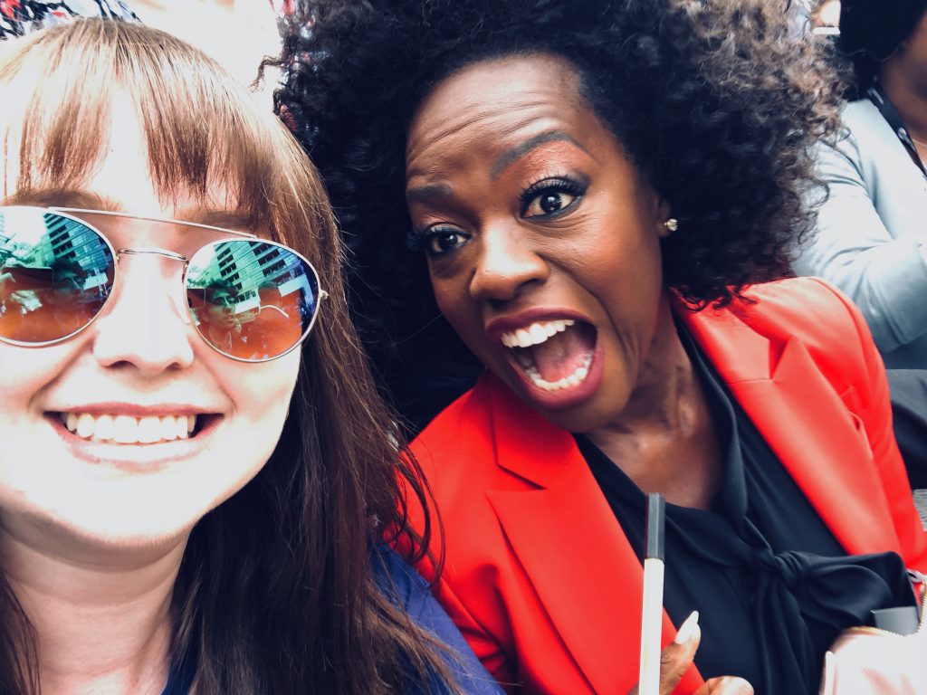 Angela McLean with Viola Davis at TIFF 2018
