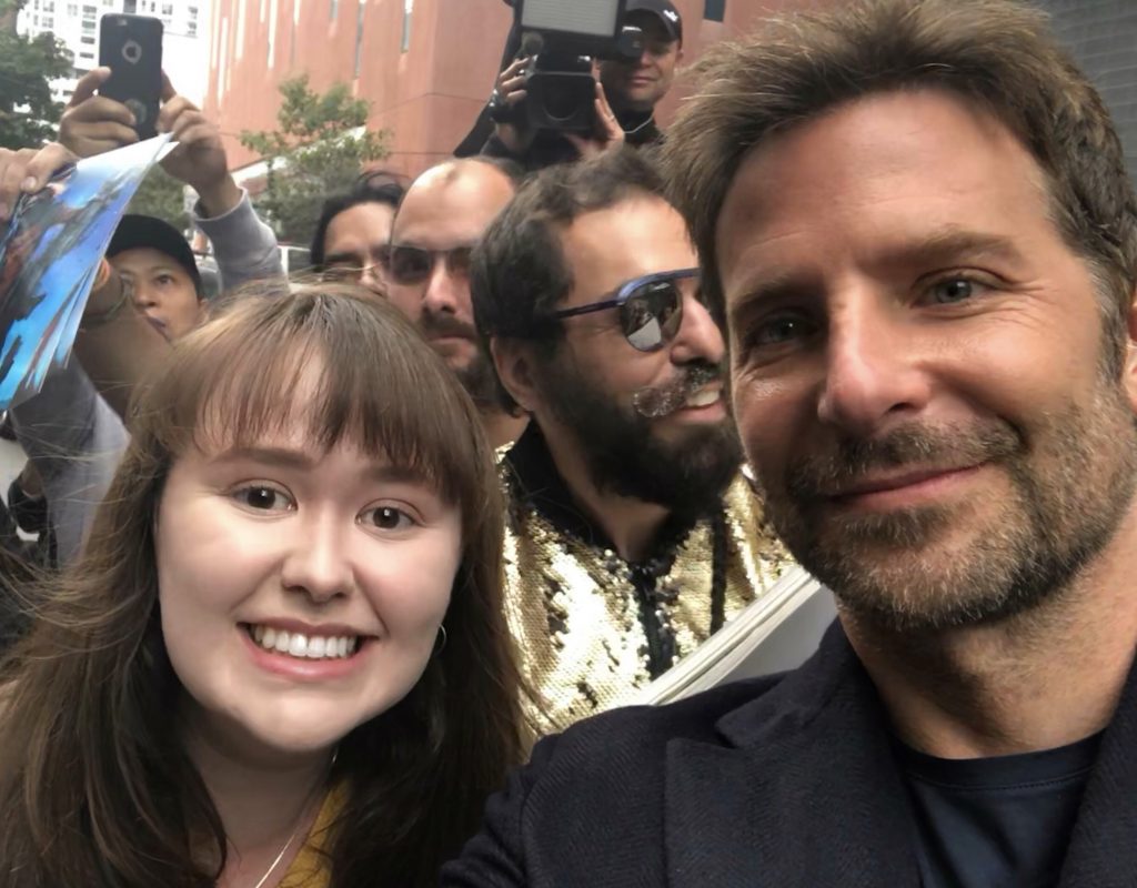 Angela McLean with Bradley Cooper at TIFF 2018